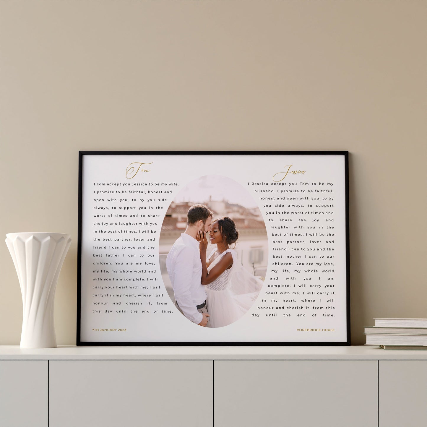 Wedding Vows Photo Print