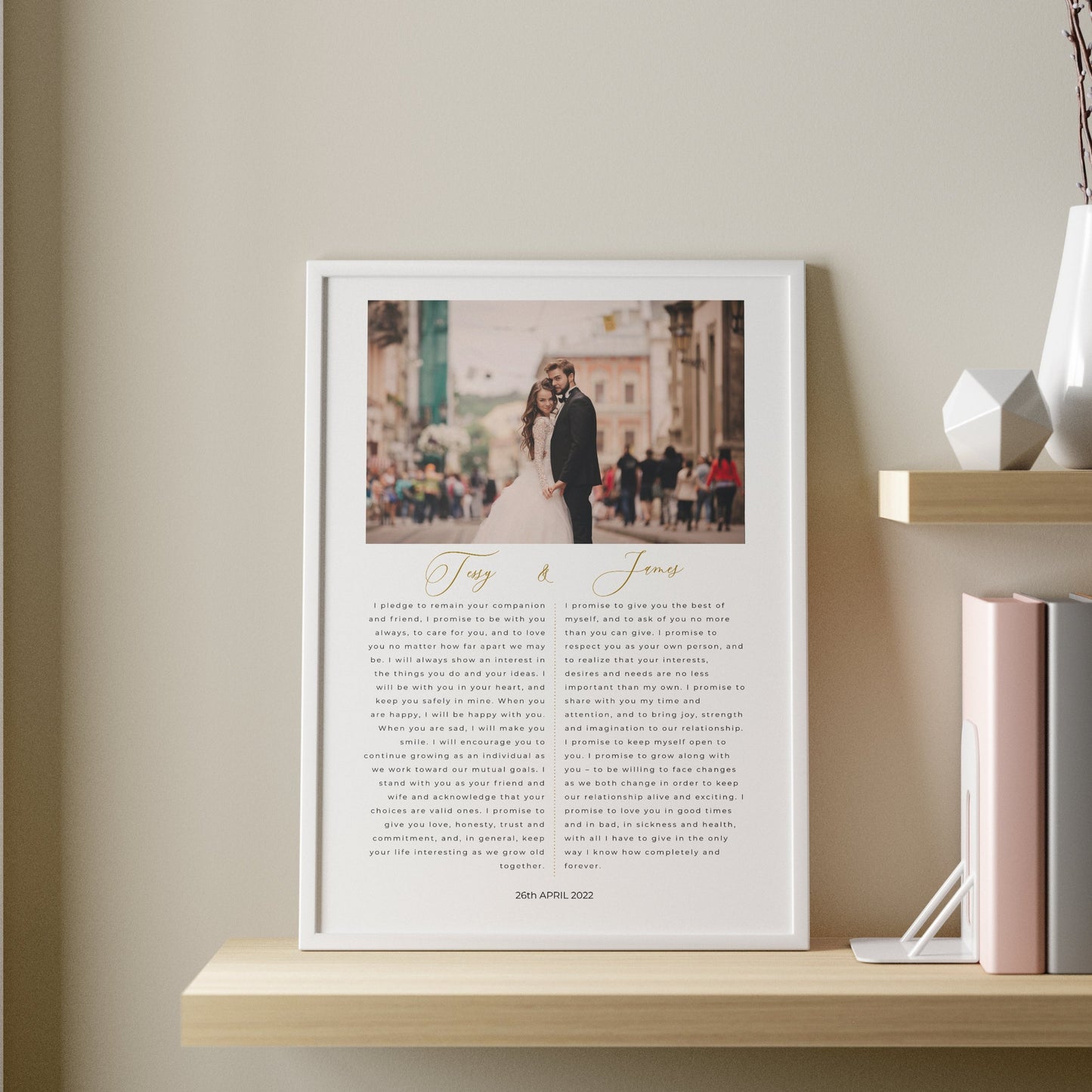 His And Her Vows Photo Print