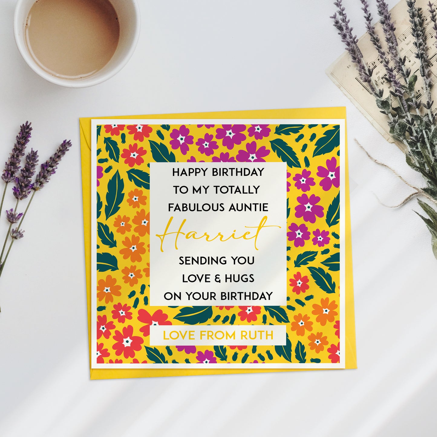 Totally Fabulous Aunt Birthday Card