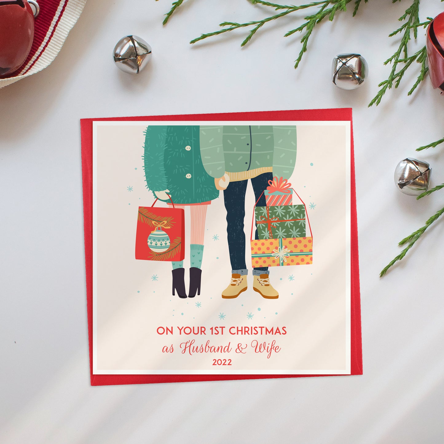 1st Christmas Together Card