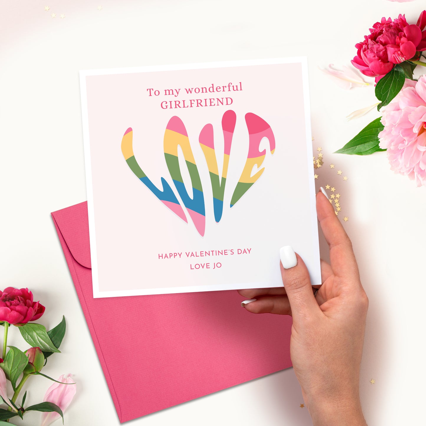 Love Rainbow Valentine's Day Card