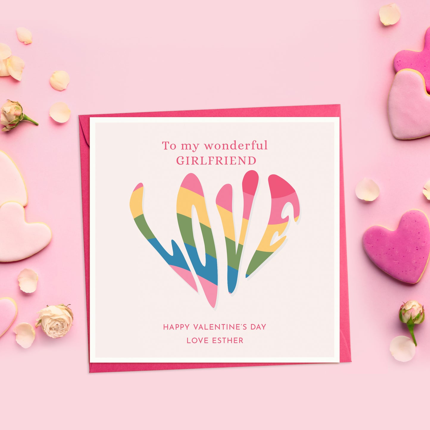 Love Rainbow Valentine's Day Card