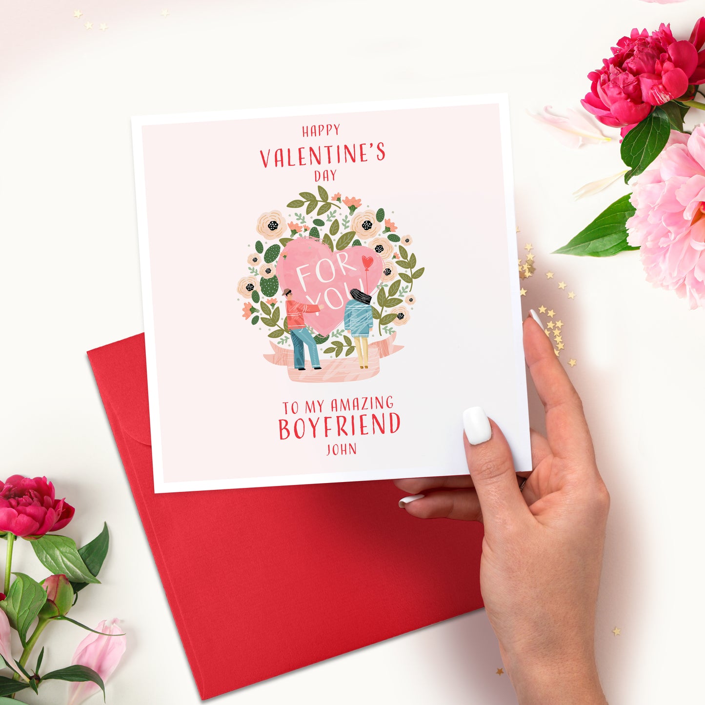 Personalised Valentine's Card for Husband, Boyfriend