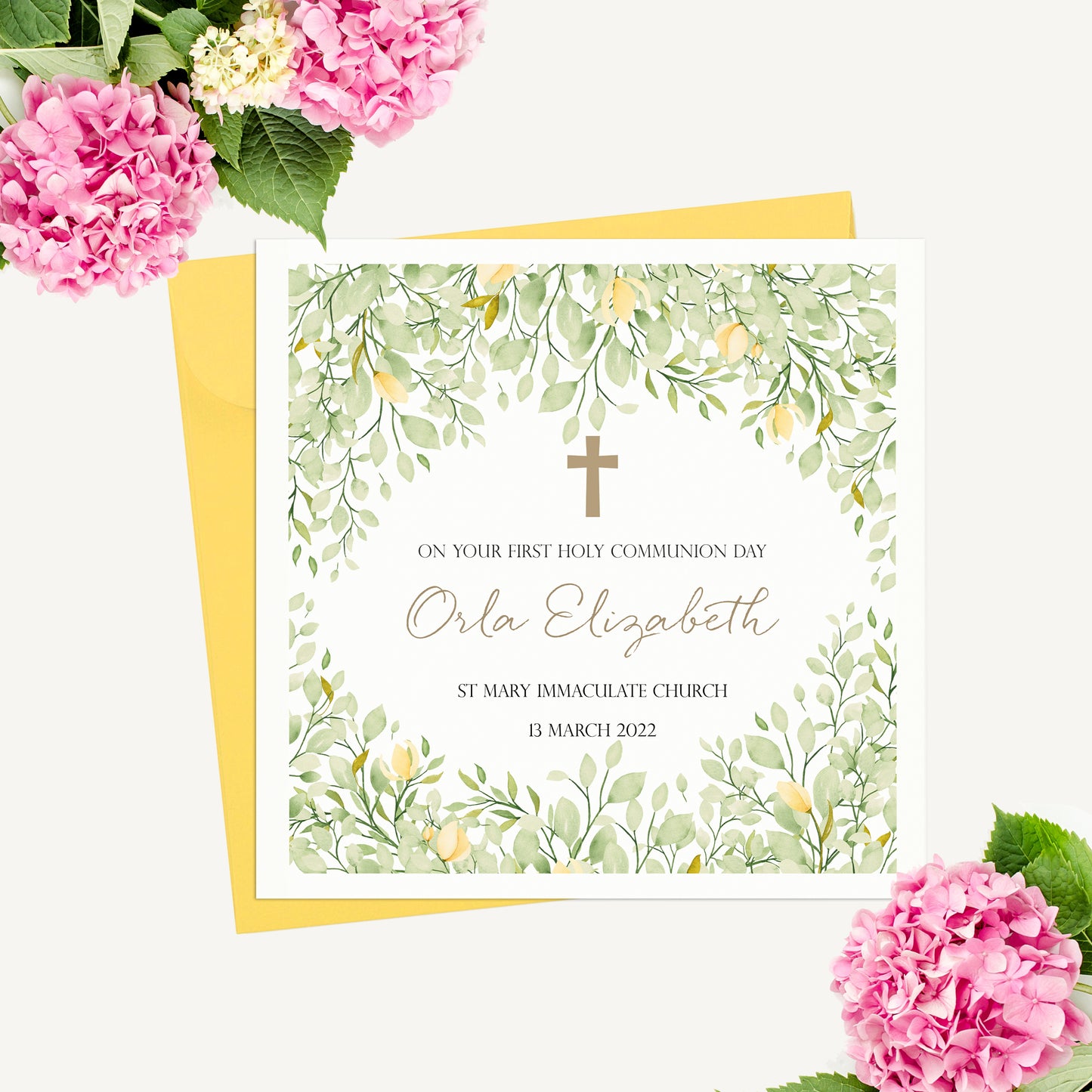 First Holy Communion Card