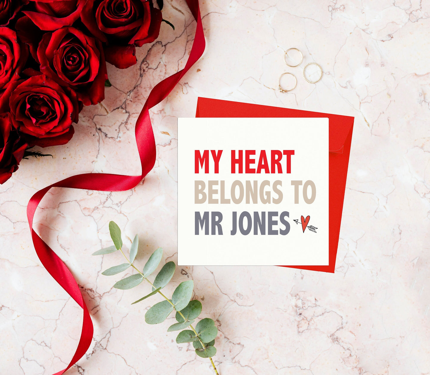 My heart belongs to you You Valentines Day Card, Anniversary Card, Valentines Day Card For Him, Special Card For Girlfriend