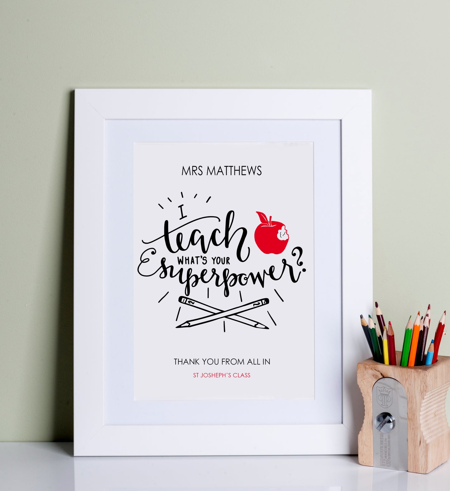 Teacher Superhero Print