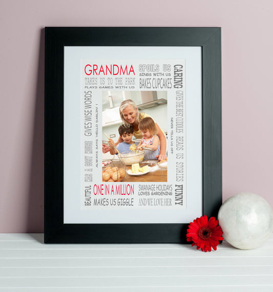 Grandma Loves Photo Print