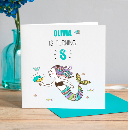 Mermaid Birthday Card