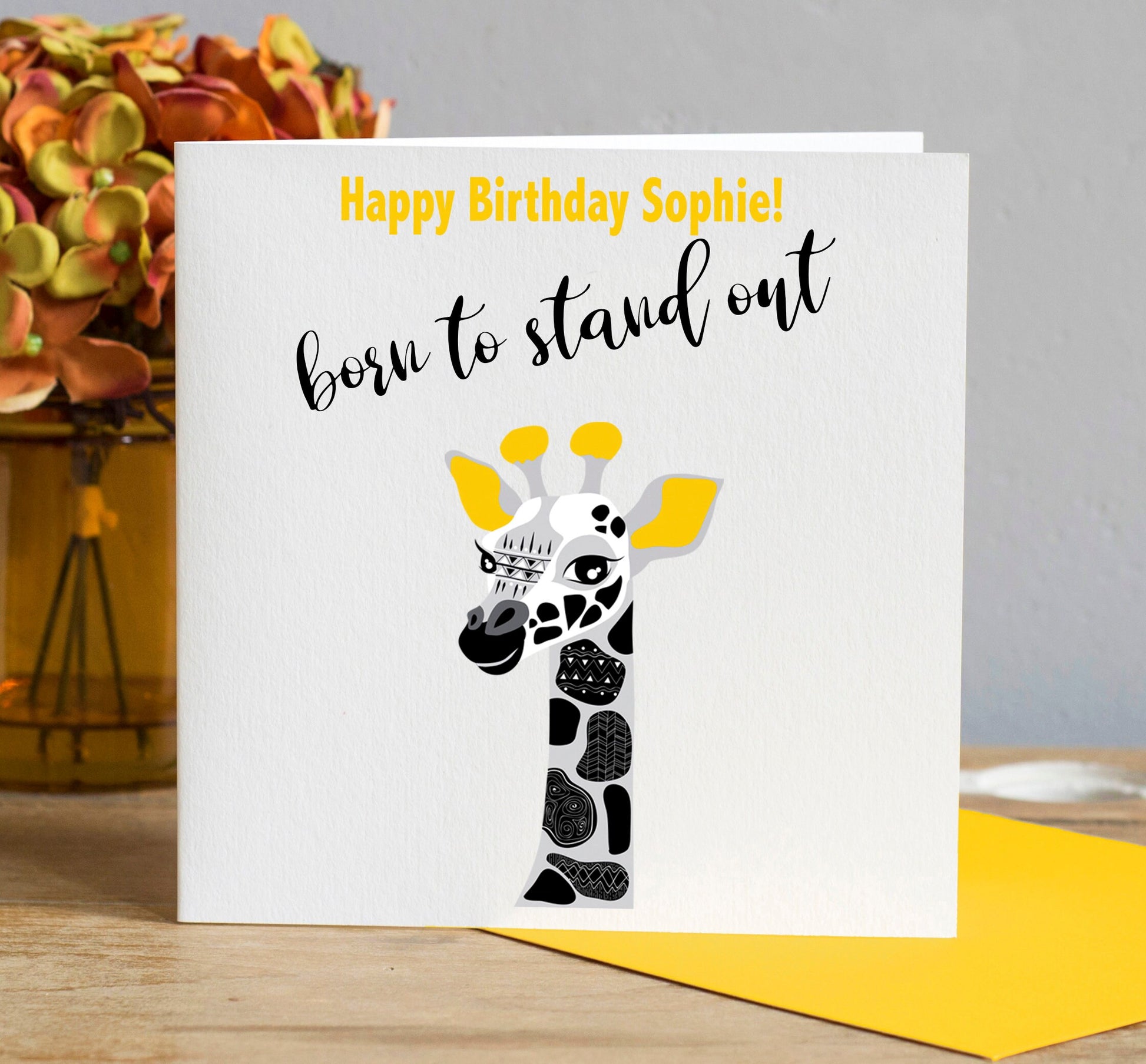 Born To Stand Out Birthday Card