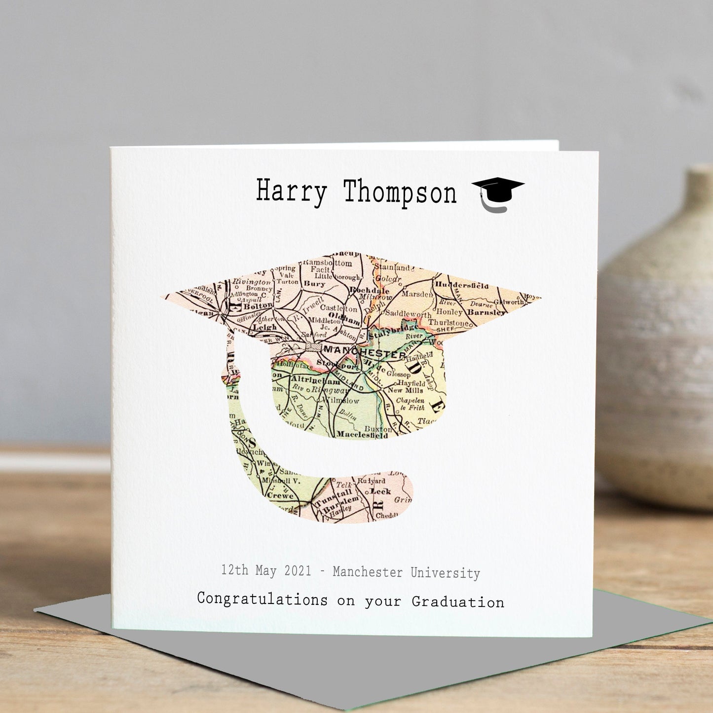 Graduation Map Card