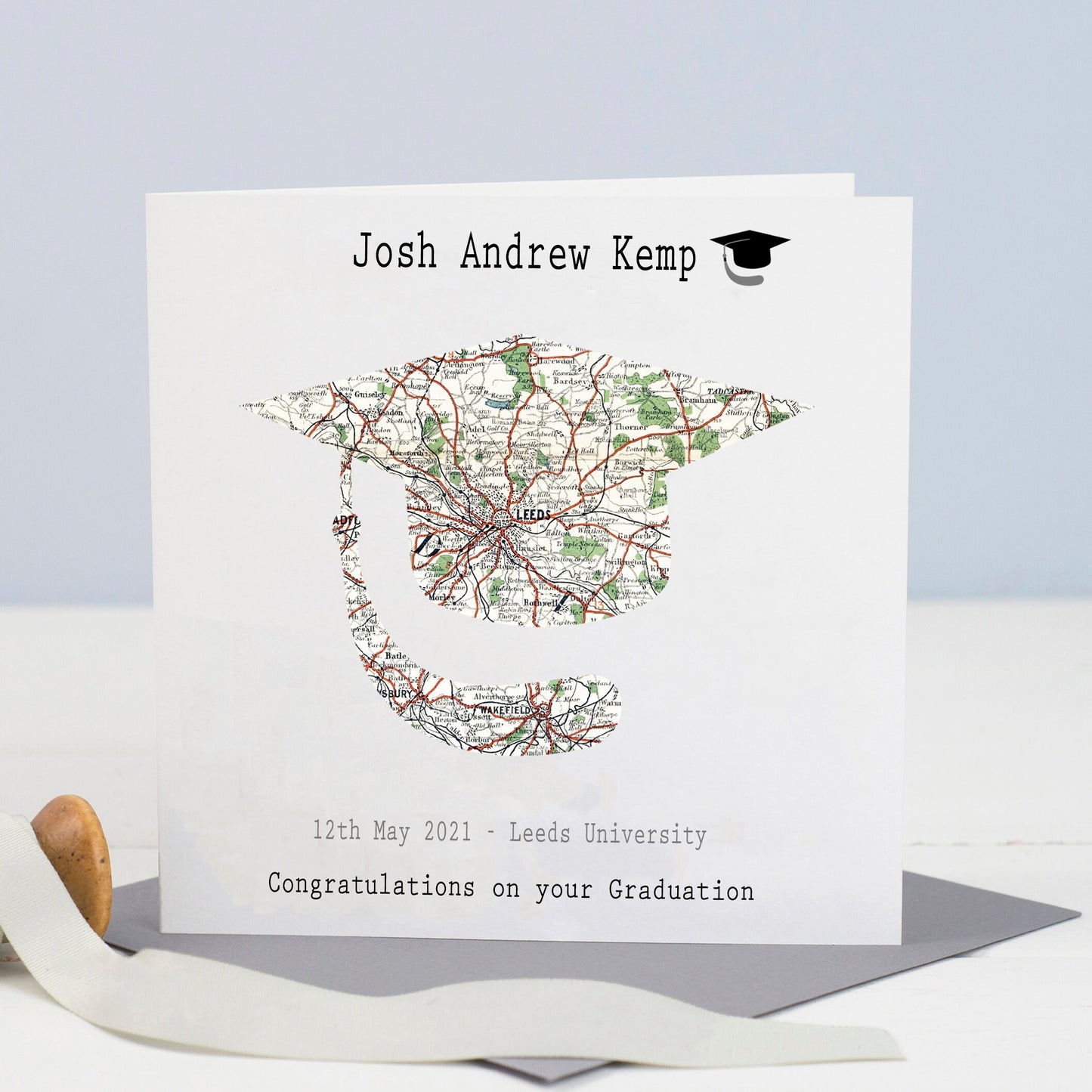 Graduation Map Card