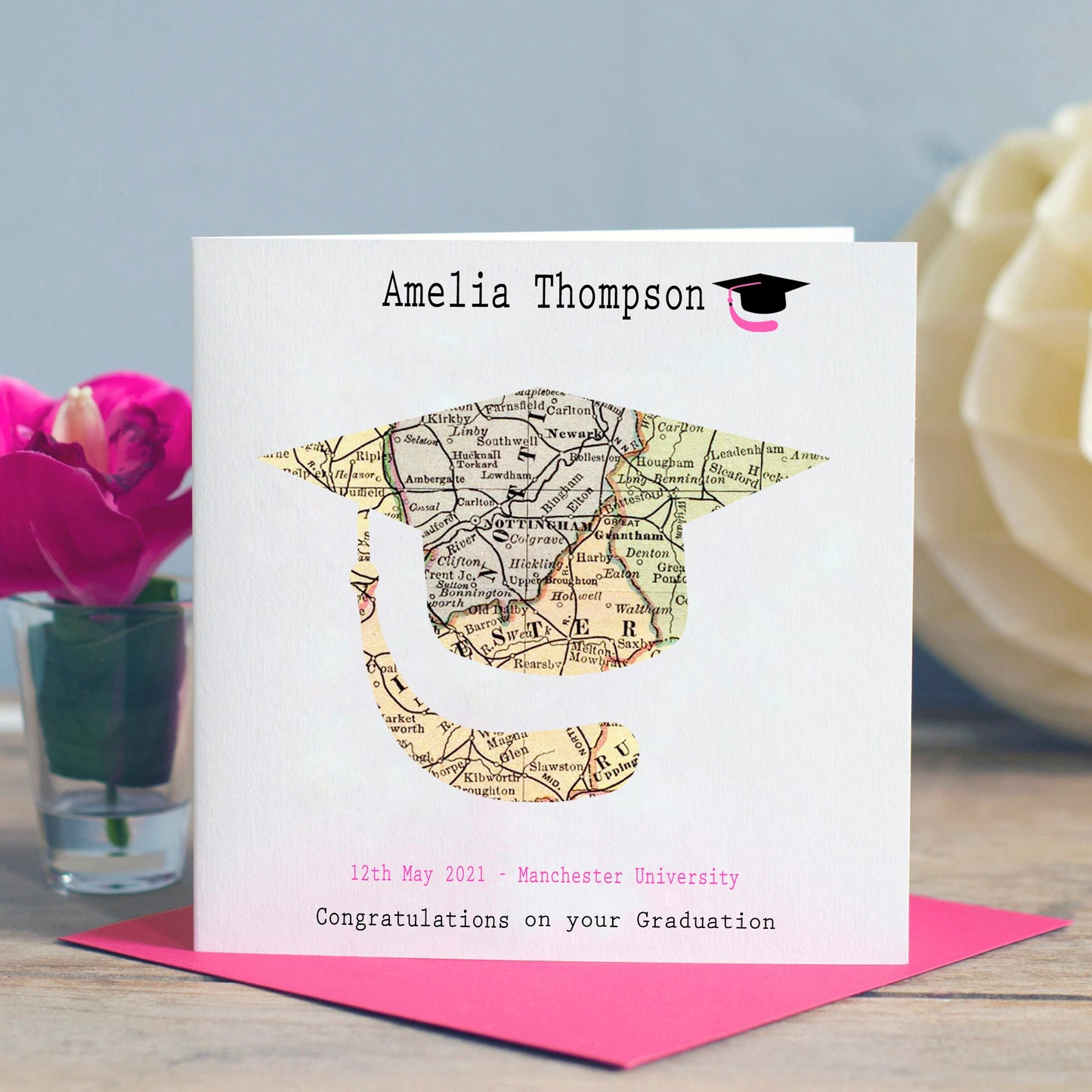 Graduation Map Card