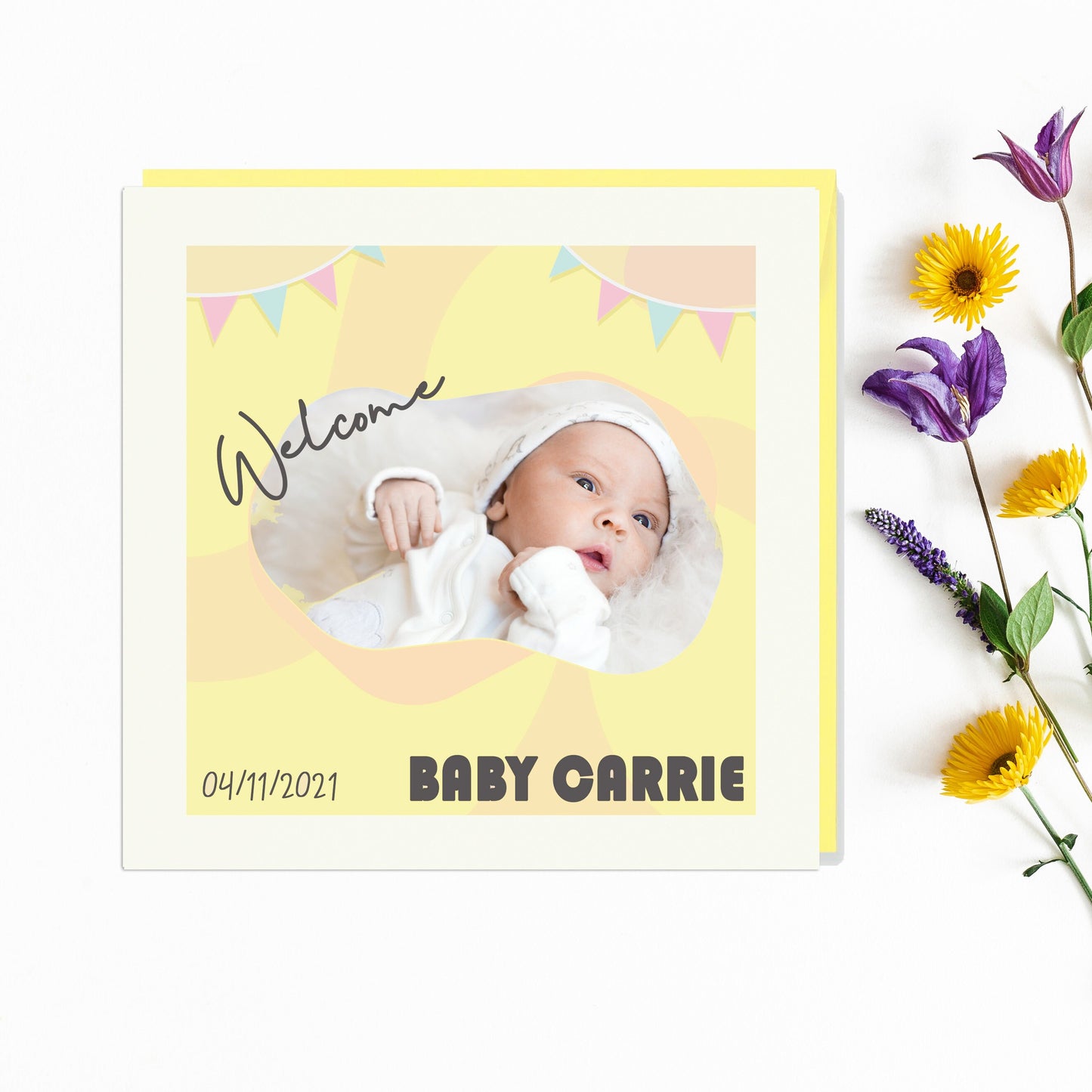 Personalised New Baby Photo Card