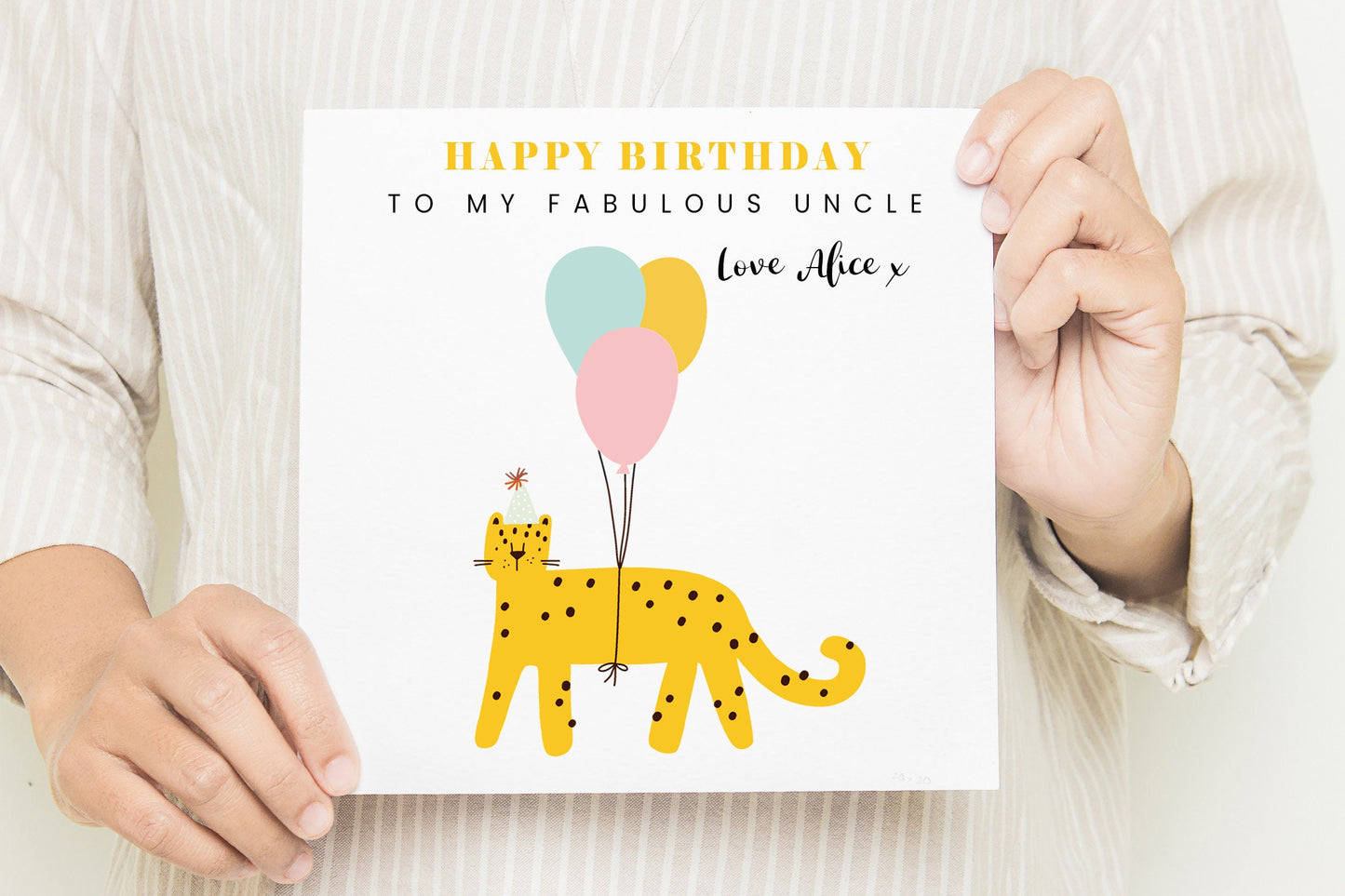 Uncle Birthday Card, Tiger