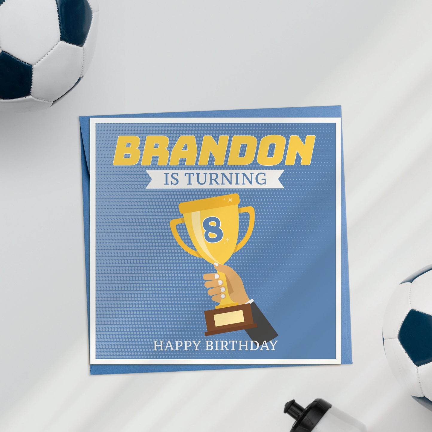 Personalised Football Birthday Card, Favourite Football Team Birthday Card, Football Boy's Birthday Card, Children's Birthday Card