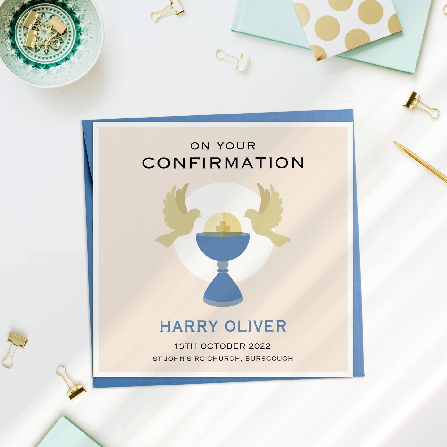 Personalised Confirmation Card for Niece, Confirmation Card for Nephew, Confirmation Card Granddaughter, Confirmation Card Grandson