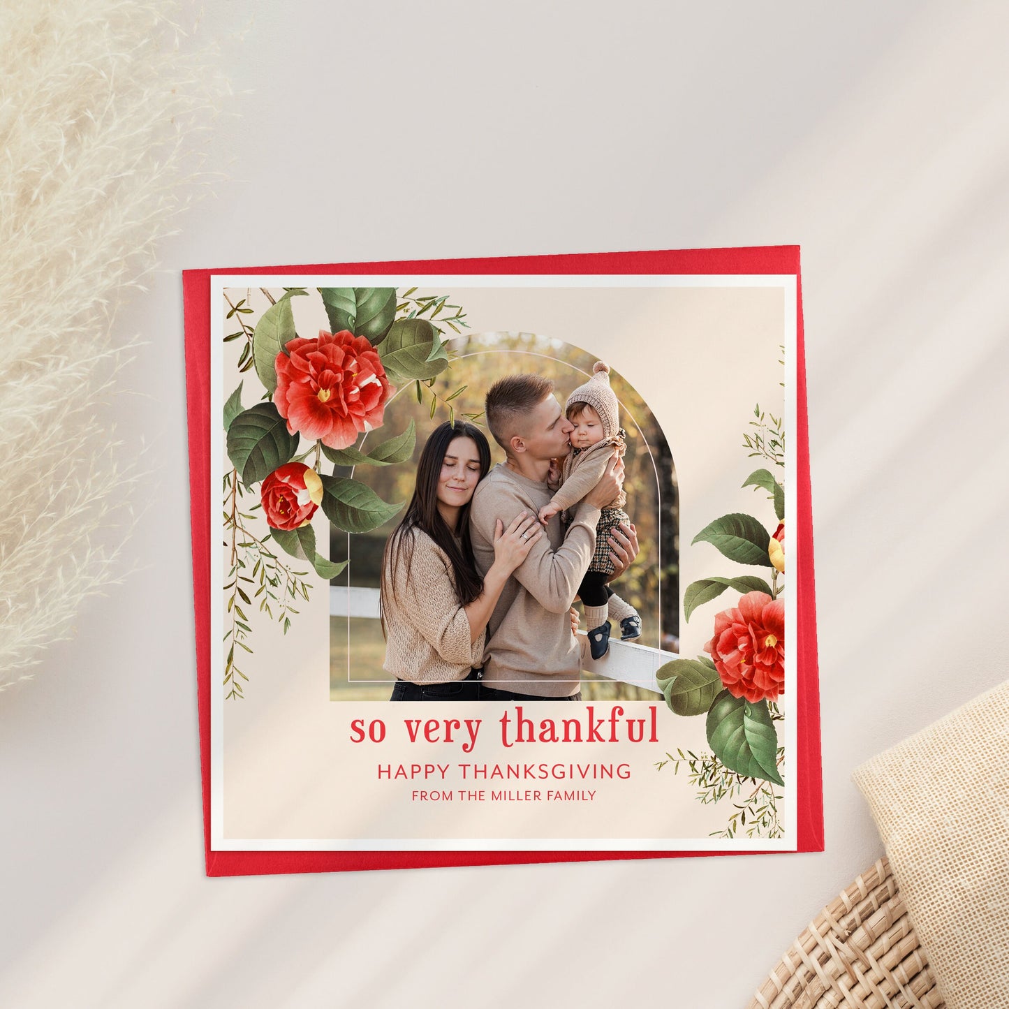 Personalised Thanksgiving Photo Card, Photo Thanksgiving Card, Thanksgiving cards with photo, Greetings for Thanksgiving, Photo card