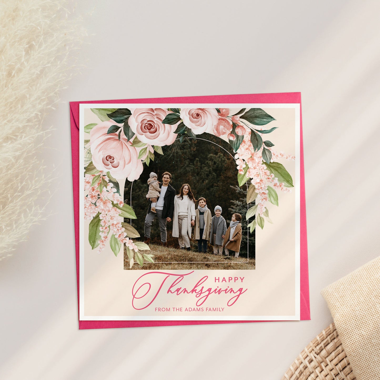 Thanksgiving Photo Card, Photo Thanksgiving Card, Thanksgiving cards with photo, Greetings for Thanksgiving, Thankful Photo Card