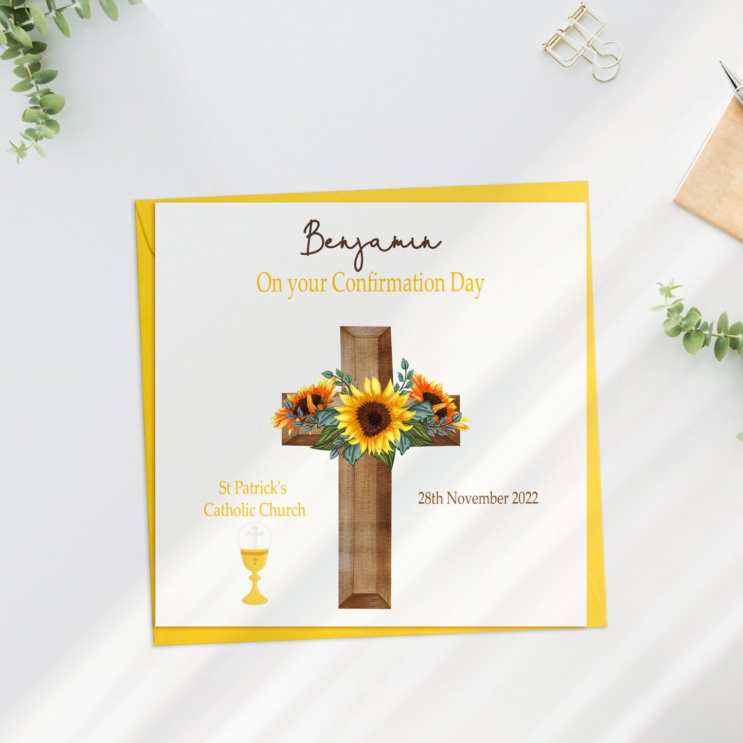 Personalised Confirmation Card, Boys Confirmation card, Girls Confirmation card, Confirmation religious card, Confirmation gift,