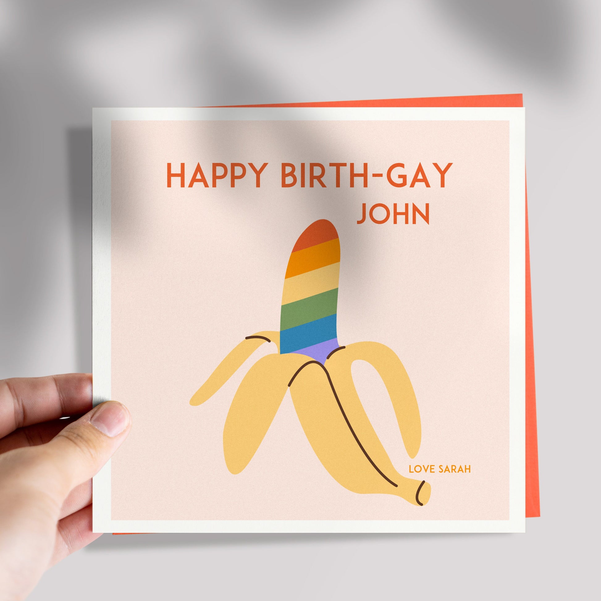 Rainbow Birth-Gay Card, Happy Birthday Queen Birthday card, LGBT birthday card,  Birthgay Card, Colourful Rainbow Birthday Card